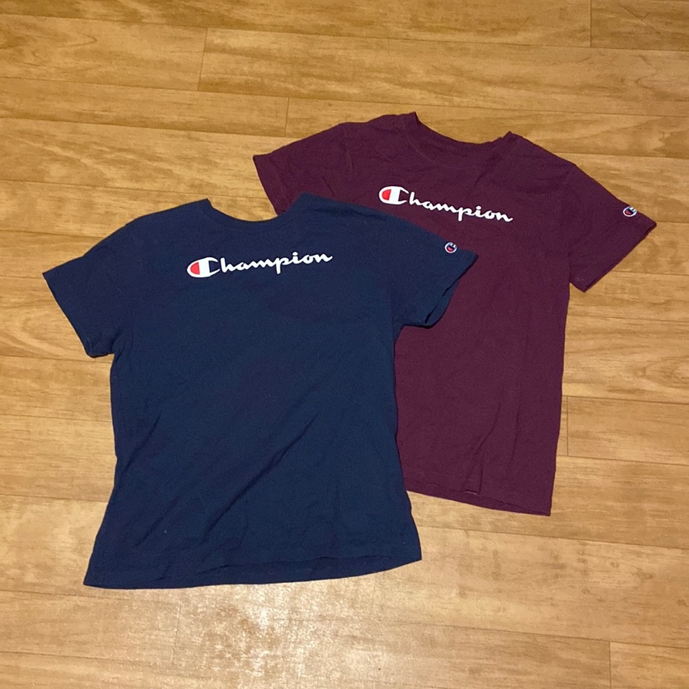 2 champion t-shirts